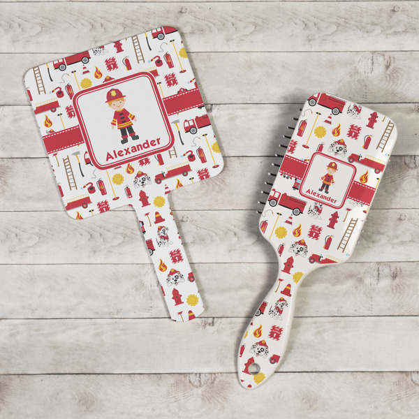 Firefighter Character Hand Mirrors - In Context