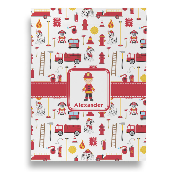 Firefighter Character House Flags - Double Sided - FRONT