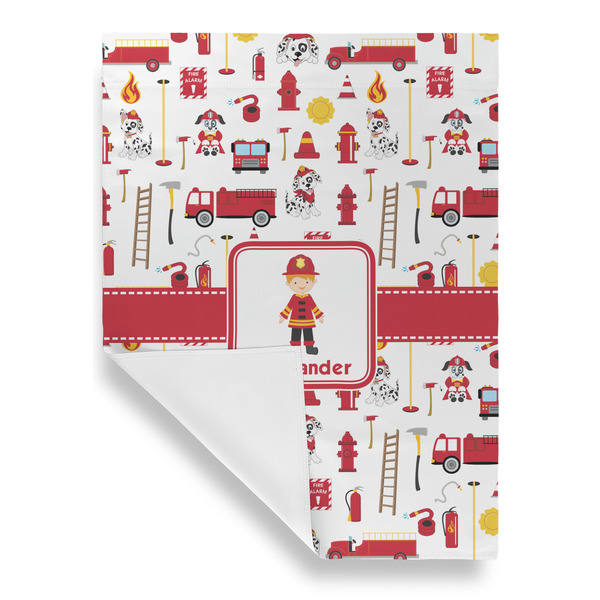 Firefighter Character House Flags - Single Sided - FRONT FOLDED