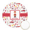 Firefighter Character Icing Circle - Medium - Front