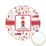 Firefighter Character Printed Cookie Topper - 2.15" (Personalized)