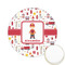 Firefighter Character Printed Cookie Topper - 2.15" (Personalized)