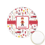 Firefighter Character Printed Cookie Topper - 1.25" (Personalized)