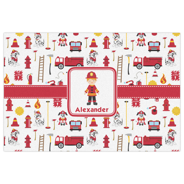 Firefighter Character Indoor / Outdoor Rug - 2'x3' - Front Flat