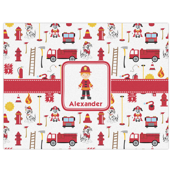 Firefighter Character Indoor / Outdoor Rug - 6'x8' - Front Flat