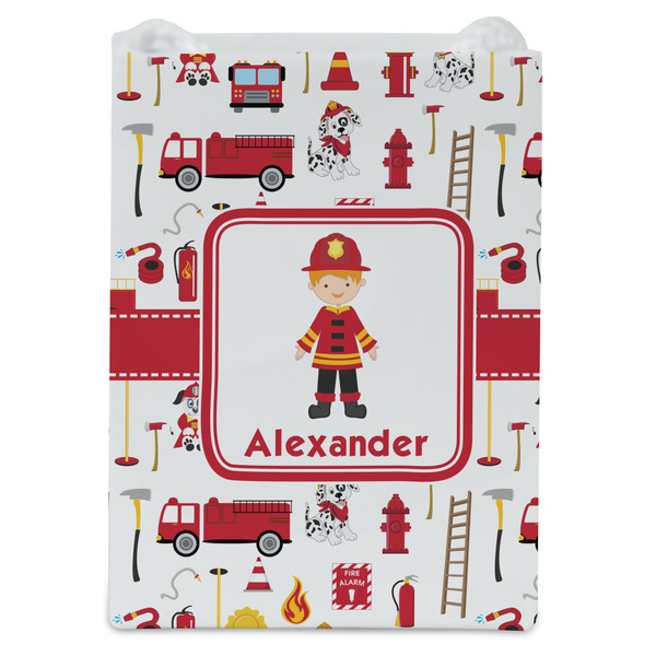 Firefighter Character Jewelry Gift Bag - Gloss - Front