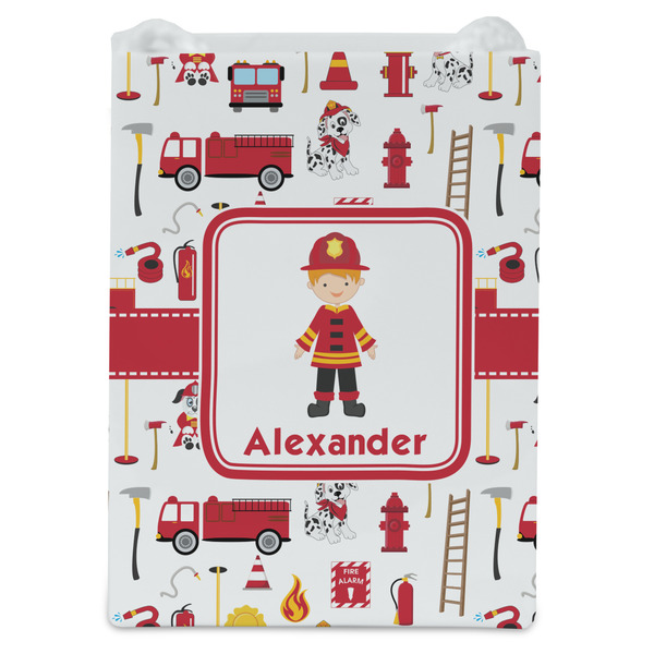 Firefighter Character Jewelry Gift Bag - Matte - Front