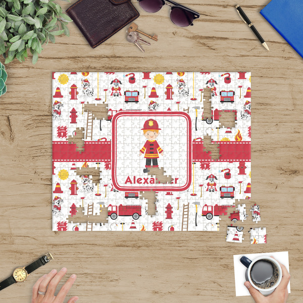 Firefighter Character Jigsaw Puzzle 500 Piece - In Context