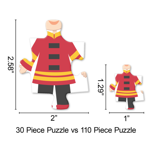 Firefighter Character Jigsaw Puzzle - Piece Comparison