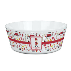 Firefighter Character Kid's Bowl (Personalized)