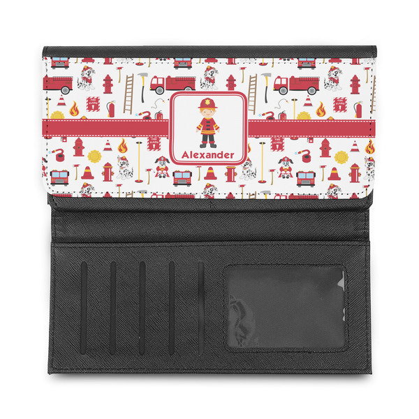 Firefighter Character Ladies Wallet - Half Way Open