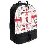 Firefighter Character Backpacks - Black (Personalized)