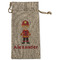 Firefighter Character Large Burlap Gift Bags - Front