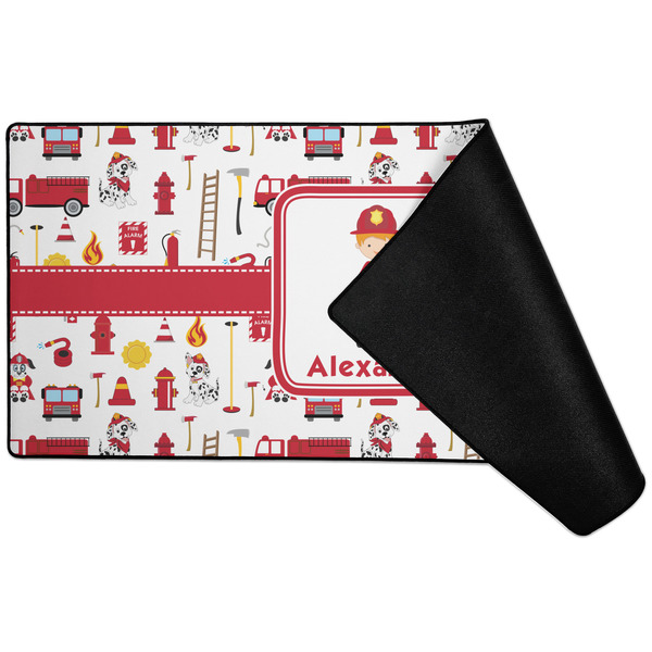 Firefighter Character Large Gaming Mats - FRONT W/ FOLD