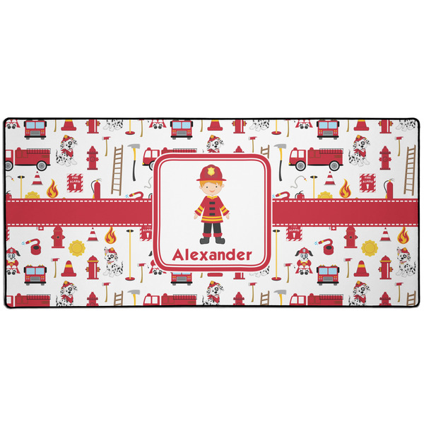 Custom Firefighter Character 3XL Gaming Mouse Pad - 35" x 16" (Personalized)