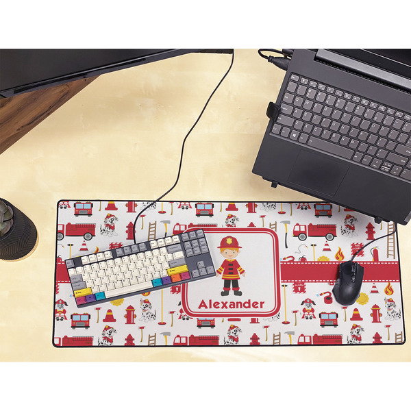 Firefighter Character Large Gaming Mats - LIFESTYLE