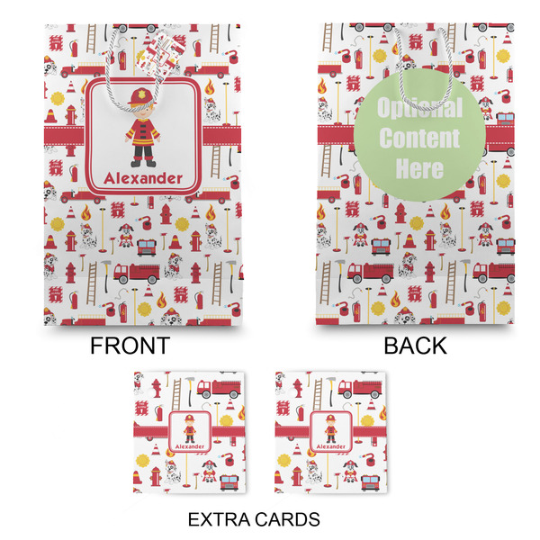 Firefighter Character Large Gift Bag - Approval