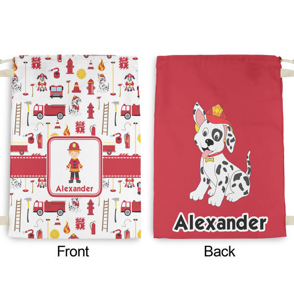Firefighter Character Large Laundry Bag - Front & Back View