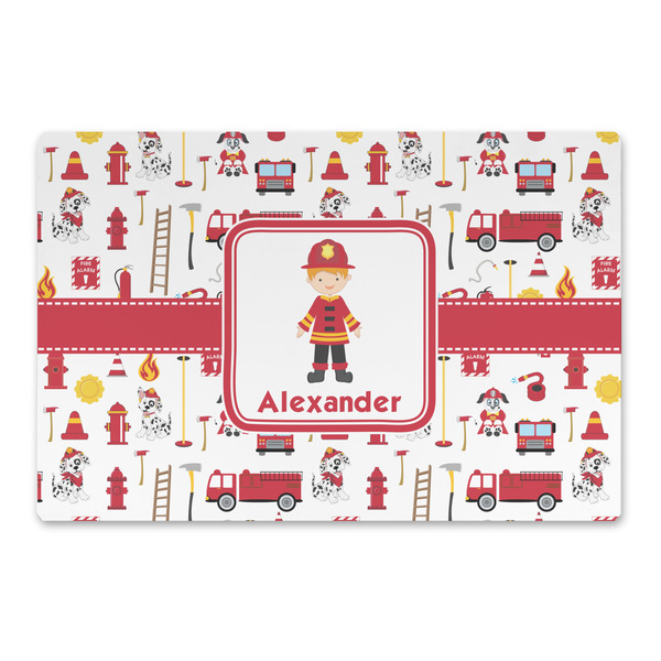 Custom Firefighter Character Large Rectangle Car Magnet (Personalized)