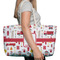 Firefighter Character Large Rope Tote Bag - In Context View