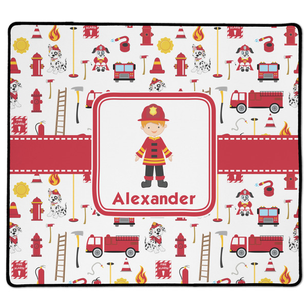 Custom Firefighter Character XL Gaming Mouse Pad - 18" x 16" (Personalized)