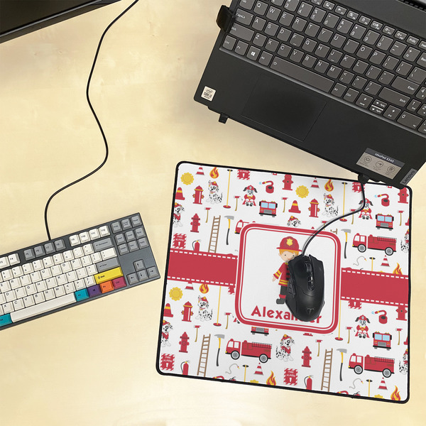 Firefighter Character Medium Gaming Mats - LIFESTYLE