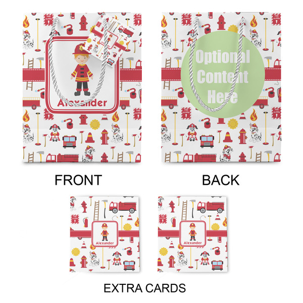 Firefighter Character Medium Gift Bag - Approval