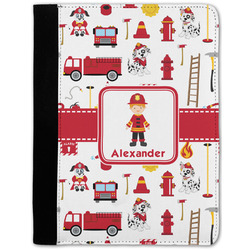 Firefighter Character Notebook Padfolio - Medium w/ Name or Text