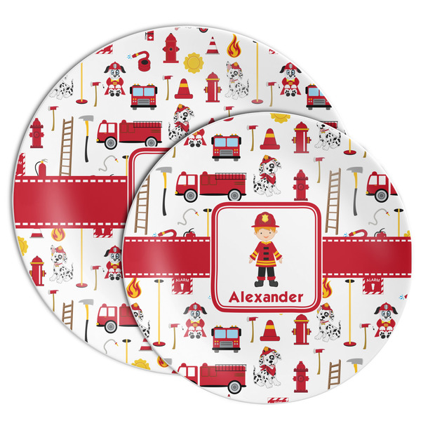 Firefighter Character Melamine Plates - PARENT/MAIN