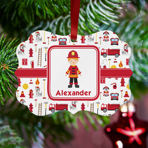 Firefighter Character Metal Benilux Ornament - Lifestyle