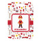 Firefighter Character Metal Luggage Tag - Front Without Strap