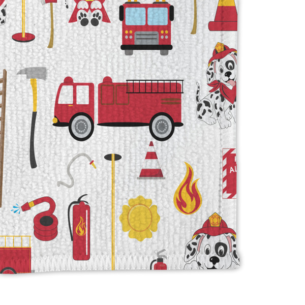 Firefighter Character Microfiber Dish Rag - DETAIL
