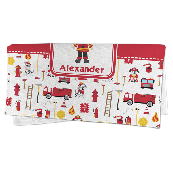 Firefighter Character Microfiber Dish Rag - FOLDED (half)