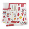 Firefighter Character Microfiber Dish Rag - FOLDED (square)