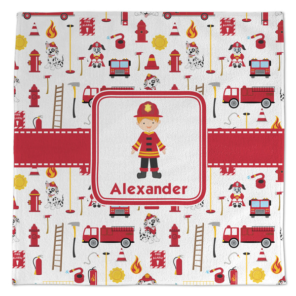 Custom Firefighter Character Microfiber Dish Towel (Personalized)