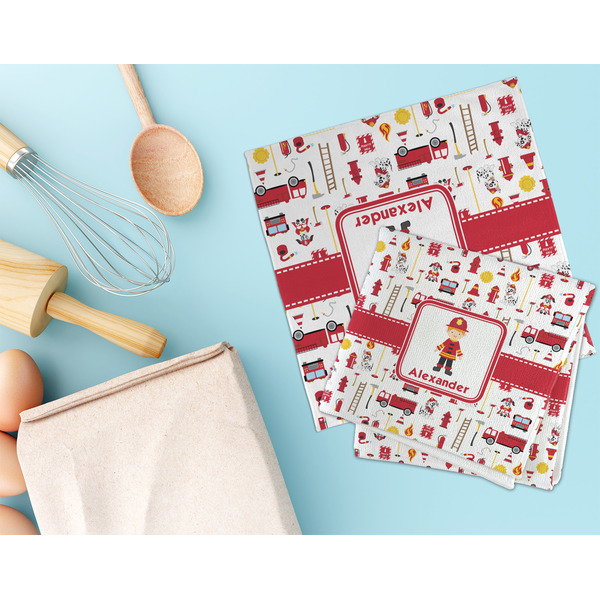 Firefighter Character Microfiber Dish Rag - LIFESTYLE