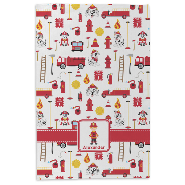 Firefighter Character Microfiber Dish Towel - APPROVAL