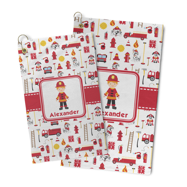 Firefighter Character Microfiber Golf Towel - PARENT/MAIN