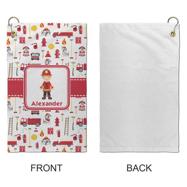 Firefighter Character Microfiber Golf Towels - Small - APPROVAL