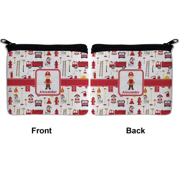 Firefighter Character Neoprene Coin Purse - Front & Back (APPROVAL)