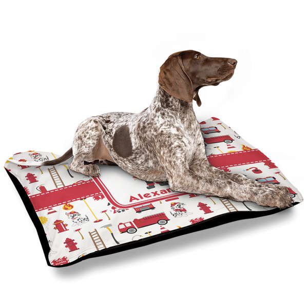 Firefighter Character Outdoor Dog Beds - Large - IN CONTEXT