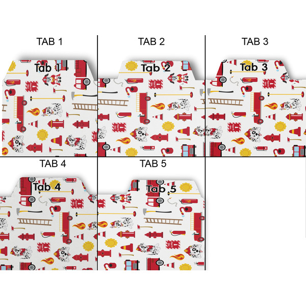 Firefighter Character Page Dividers - Set of 5 - Approval