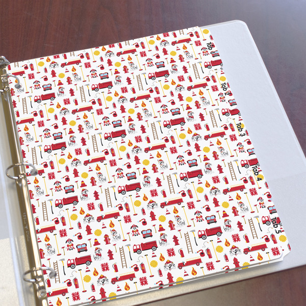 Firefighter Character Page Dividers - Set of 5 - In Context