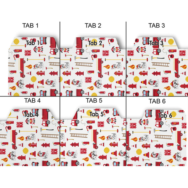 Firefighter Character Page Dividers - Set of 6 - Approval