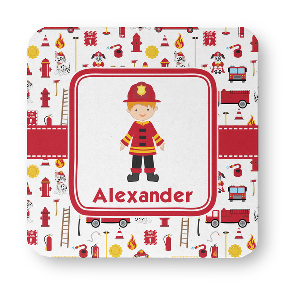 Firefighter Character Paper Coasters - Approval