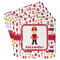 Firefighter Character Paper Coasters - Front/Main