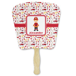 Firefighter Character Paper Fan (Personalized)