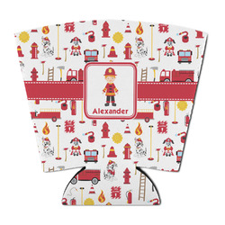 Firefighter Character Party Cup Sleeve - with Bottom (Personalized)