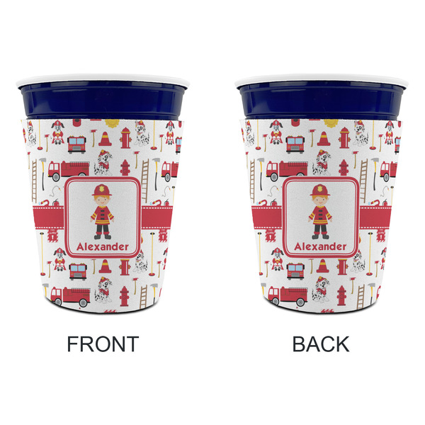 Firefighter Character Party Cup Sleeves - without bottom - Approval