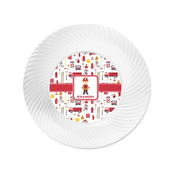 Firefighter Character Plastic Party Appetizer & Dessert Plates - Approval
